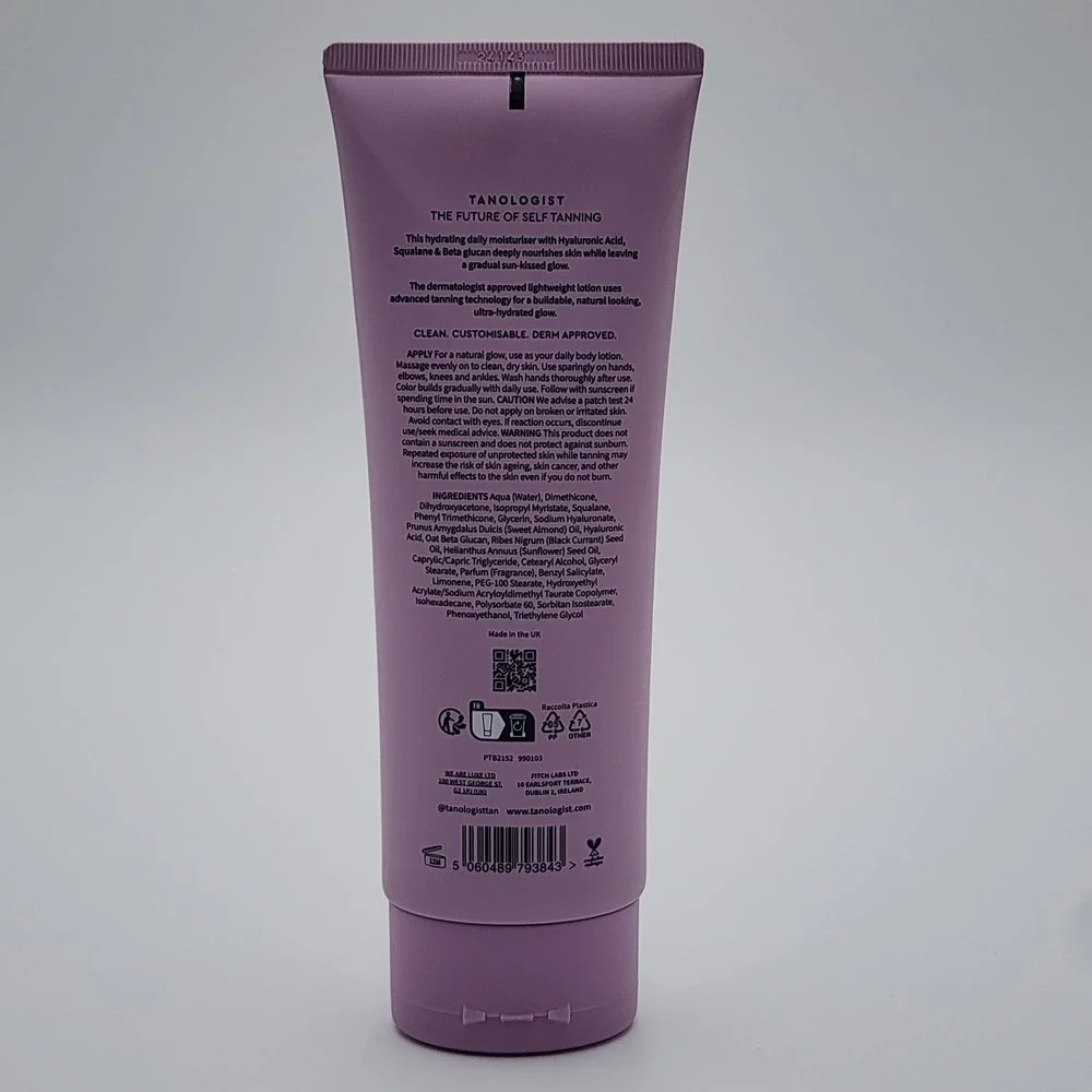 Tanologist Daily Glow Hydrating Gradual Tan Lotion Medium Dark 8.45‎ oz New